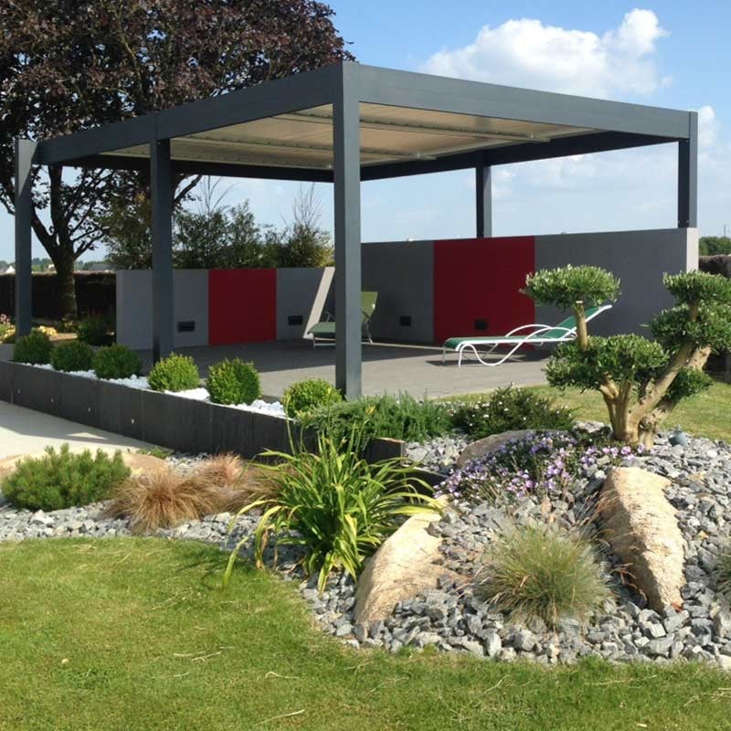 PERGOLA BIOCLIMATIQUE 3X3 AVEC MOTORISATION ET ECLAIRAGE