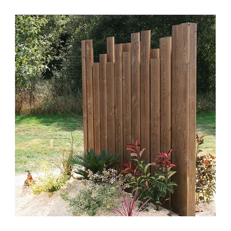PANNEAU LE CERANNAIS DESTRUCTURE DOUBLE FACES CL3.1 BRUN 180*180